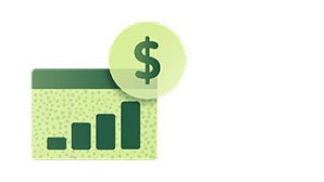 Control your own budget  icon.
