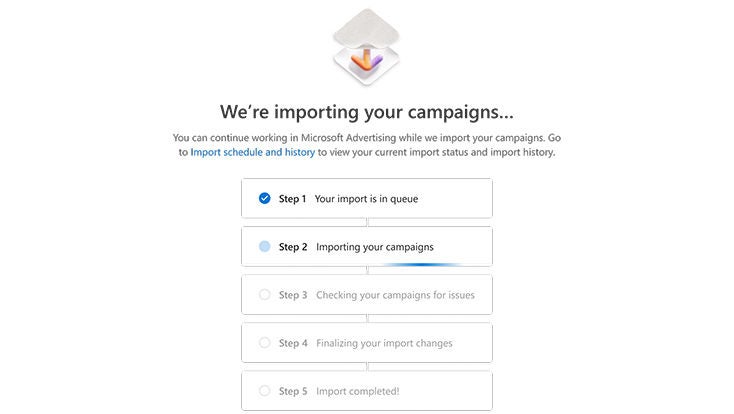 Step-by-step summarized guide on how to import campaigns.
